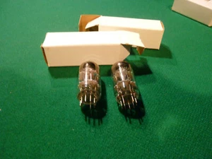 FREE SHIPPING pair tubes 12AT7 WA - 6201 N.O.S. (ECC81, ECC801, E81CC) 2 valvole - Zdjęcie 1 z 3