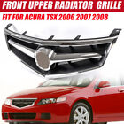 For 2006 2007 2008 Acura TSX Front Grill Grille w/Chrome Molding 4-Door 4DR New