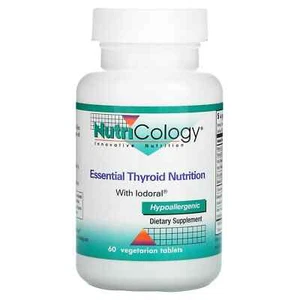 2 X Nutricology, Essential Thyroid Nutrition with Iodoral, 60 Vegetarian Tablets - Picture 1 of 2
