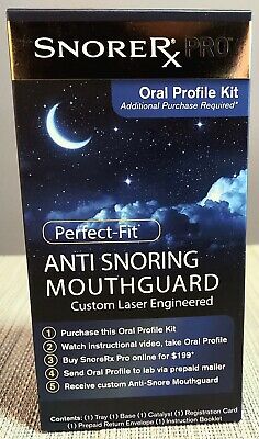 SnoreRx Pro Oral Profile Kit -Perfect-Fit Anti-Snoring Mouthguard New/ Sealed • 15.55€