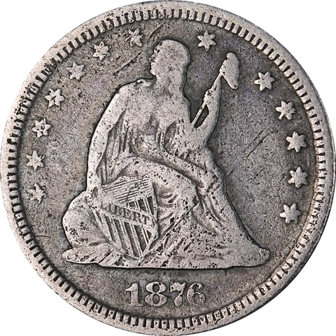 1876-P Seated Liberty Quarter Great Deals From The Executive Coin Company Cover
