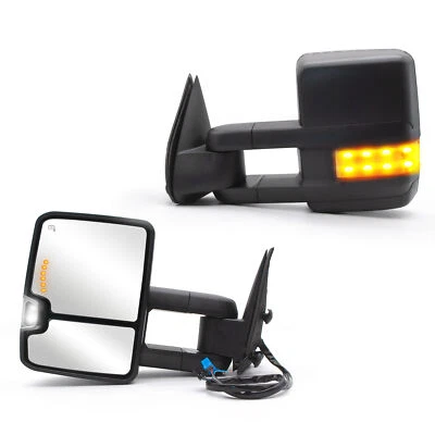 Espelhos de reboque para 2003-2006 Chevrolet Avalanche 1500 2500 sinal de energia LH RH - Imagem 1 de 4