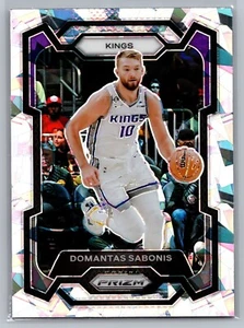 Domantas Sabonis Cracked Ice Prizm Kings 2023-24 Panini Prizm Basketball - Picture 1 of 2