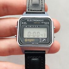 Electronika 5 USSR Watch RARE Original Soviet Vtg Without Melody Electronica LCD