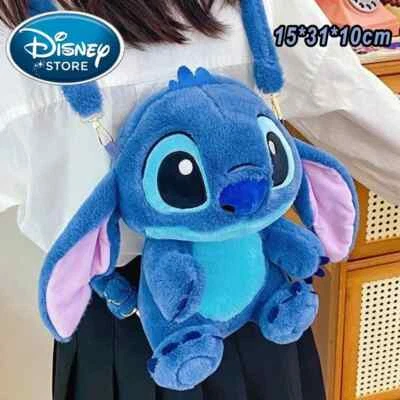 Lilo & Stitch Plush Shoulder Bag Women Children Plush Doll Tote Disney Bag