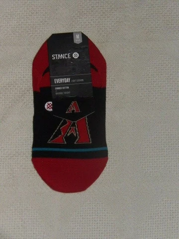 MLB STANCE Arizona Diamondbacks Team Men's Invisible Height Socks Med 6-8.5 NWT Cover