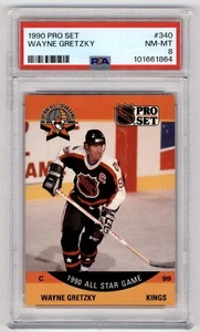 1990 Pro Set All Star Game Wayne Gretzky #340 PSA 8 Los Angeles Kings - Picture 1 of 2