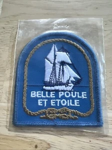 Vintage Belle Poule Et Etoile Ship Cloth Patch Badge - Picture 1 of 7