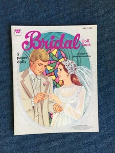 Vintage BRIDAL DOLL BOOK 1978 Whitman UNCUT 5 Paper Dolls Inperfectsions - Picture 1 of 2