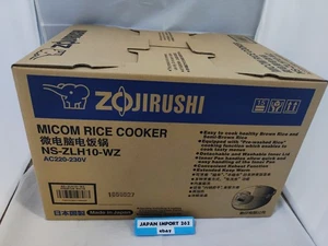 ZOJIRUSHI Elektronischer Reiskocher NS-ZLH10-WZ WEISS 220-230V aus Japan - Bild 1 von 2