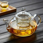 1pc Glass Teapot with Filter – Heat-Resistant Borosilicate Flower Tea Pot - NEW
