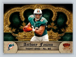 Panini Crown Royale Retail #51 2012 Anthony Fasano Miami Dolphins - Imagen 1 de 2
