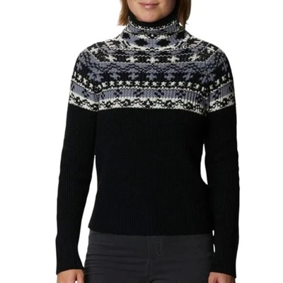 Suéter Columbia Pine Street Jacquard Pullover Negro Talla Mediana Nuevo con Etiquetas Acogedor Suave Foto 1 de 4