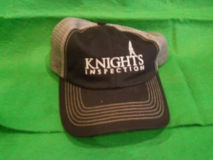 NUEVO ~ Gorra de malla negra y gris (inspección de caballeros) ~ ajustable. - Imagen 1 de 2