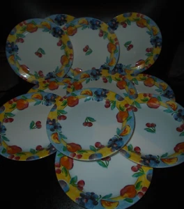11 CORELLE FRUIT BASKET PATTERN SALAD PLATES 7.25" - Picture 1 of 1