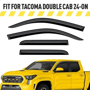 Rain Guards Vent Visors Shade for 2024-2025 Toyota Tacoma Double Cab - Picture 1 of 9