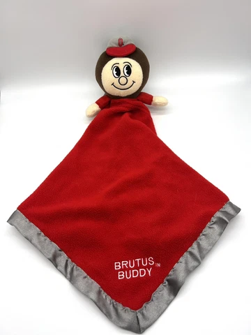 The OHIO STATE Buckeyes OSU Mascot Brutus Buddy Blanket Plush Cover