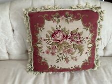 3 FRENCH AUBUSSON TAPESTRY PILLOWCASES