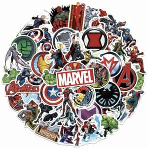 50pcs Disney Stickers Marvel Avengers Waterproof Cartoon Decorative Sticker - Picture 1 of 8