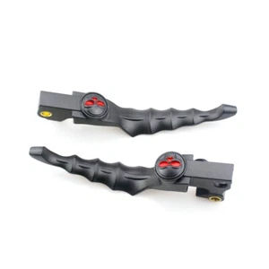 Pair Motorcycle Skull Brake Clutch Handle Lever For Harley Sportster 883 1200 - Bild 1 von 8