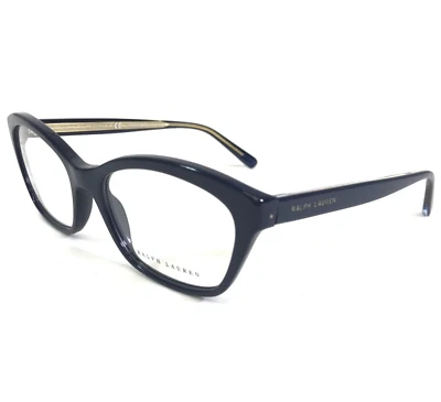 Monturas de gafas Ralph Lauren RL 6186 5729 azul marino dorado ojo de gato 52-17-140 Foto 1 de 4