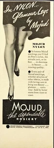 Mojud Dependable Hosiery Nylons Stockings Women Vintage Print Ad 1942 - Picture 1 of 6