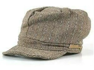 Too Cute! RETRO New Adidas Kindred Women's Military Cadet Hat Tan Size S/M S144 - Picture 1 of 7