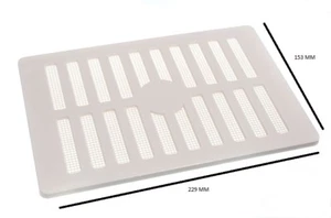 Verstellbarer Lüftungsgitter + Fliegengitter PVC für Öffnungen bis 9 x 6 229 mm 152 mm - Bild 1 von 1