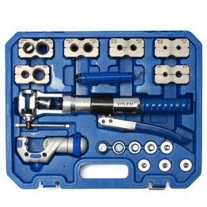 Universal Hydraulic Expander & Steel Flaring Tool Kit Fuel Brake Pipe Swaging AU - Picture 1 of 8