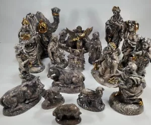Stampo Atlantic Vintage Ceramica Edizione Gioiello Natale Natività Set 18 Pezzi - Foto 1 di 18