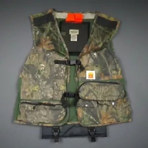 XL Chaleco de Caza Para Hombre Fieldstaff Roble Mossy Almohadilla Trasera Completos Bandera de Precaución - Imagen 1 de 12