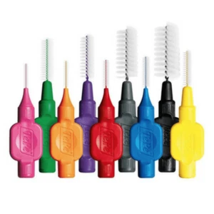TEPE INTERDENTAL BRUSHES ORIGINAL (PACKS OF 8 BRUSHES) CHOOSE COLOUR & SIZE - Picture 1 of 12