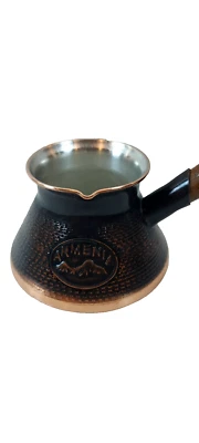 Cafetera armenia hecha a mano cobre jazva makers Ararat mango de madera Foto 1 de 4