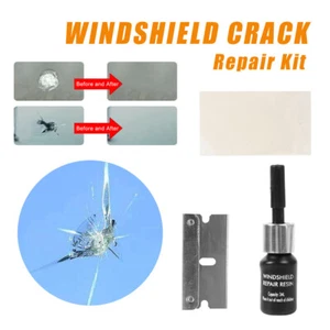Car Window Cracked Glass Repair Recover Kit Windshield DIY-Tools Glass Scratch - Bild 1 von 24
