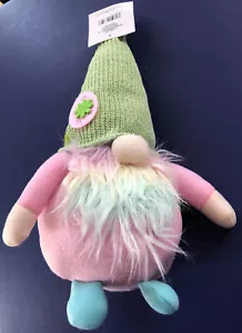 EASTER/SPRING-THEMED PLUSH GNOME W/ TIE-DYED BEARD! SO CUTE!! NWT - Picture 1 of 10