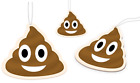 Produktbild - Lufterfrischer Emoji Kackhaufen im 3er Set Duftbaum, frischer Duft im Auto, Gag 