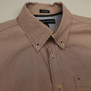Tommy Hilfiger Shirt Vintage 15.5 16 MEDIUM (Relaxed) Classic Fit Check Y2k - Picture 1 of 13