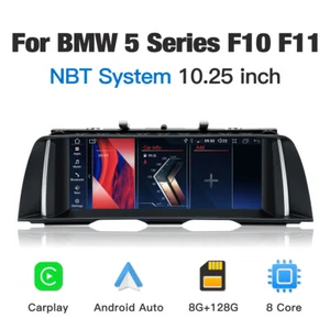 10.25" Android 13 Car Stereo GPS CarPlay for BMW F10 X5 2013-2016 NBT System - Picture 1 of 14