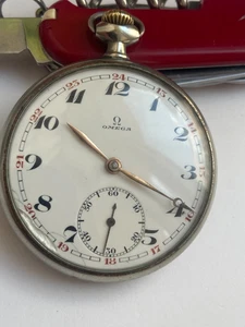 RARO RELOJ BOLSILLO ANTIGUO VINTAGE OMEGA ОМЕГА 15 JOYAS CAL. 40,6 LT SUIZO - Imagen 1 de 13