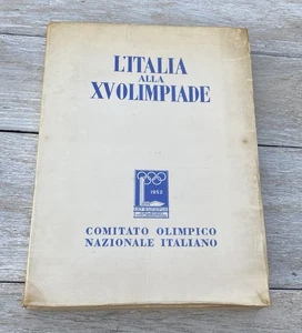 Italy at the XV Olympics 1952. Helsinki Games. Oslo Winter Games.RARE book! - Foto 1 di 11