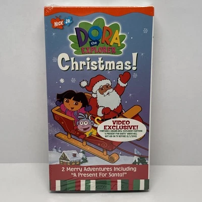 Dora the Explorer Doras Christmas VHS 2002 New Sealed Nick Jr. Watermarks - Image 1 of 4