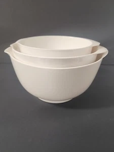 Hutzler Melamine White Mixing Bowls 2, 3, and 4 Liters - Picture 1 of 9