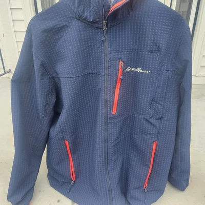 First Ascent Eddie Bauer Waterproof Softshell Jacket Blue Front Zip Size XL - Image 1 of 4