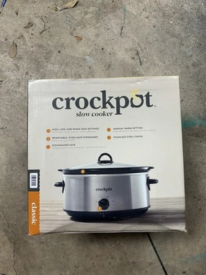 7 quart CROCK•POT THE ORIGINAL SLOW COOKER Stainless Steel BRAND NEW IN BOX - Image 1 of 2
