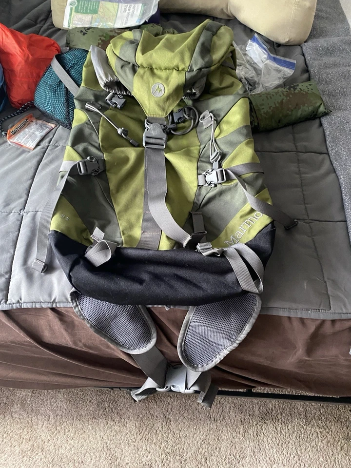 Mochila Marmot Aspen 35 L caminhada acampamento mochila quadro interno verde - Imagem 1 de 2