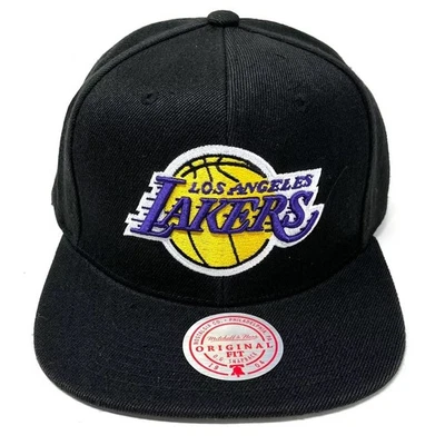 Snapback básico Mitchell & Ness preto NBA Los Angeles Lakers Core - OSFA - Imagem 1 de 3