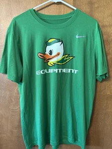 Nike Oregon Equipment Puddles PE Shirt Green Rare Men’s Size Large Dri Fit L - Picture 1 of 7
