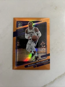 Russell Westbrook 2021 Donruss Optic #76 Orange 22/199 Los Angeles Lakers - Picture 1 of 2