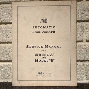 AMI Model A and B Jukebox Service Manual Original - Picture 1 of 6