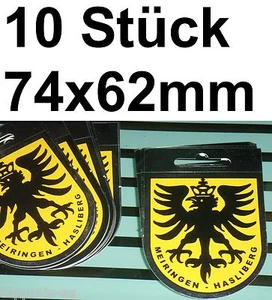 10x Sticker Meiringen Hasliberg Arms Sticker Switzerland Souvenir Top Quality - Bild 1 von 1
